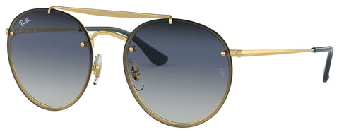 Lentes De Sol Rb Double Bridge Blaze Rb3614 Dorado-Azul Degradado