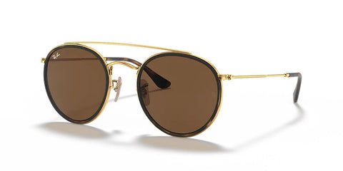 Lentes De Sol Rb Double Bridge Rb3647n Dorado Café