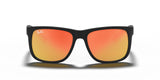 Lentes De Sol Rb Justin Rb4165n (Negro Mate-Naranja Espejo)