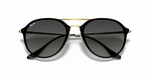 Lentes De Sol Rb Blaze Double Bridge Rb4292n Dorado Gris Degradado