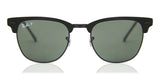 Lentes De Sol Rb Club Metal Rb3716n Negro Verde Polarizado