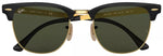 Lentes De Sol Rb Club Metal Rb3716n Dorado Verde