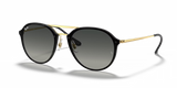 Lentes De Sol Rb Blaze Double Bridge Rb4292n Dorado Gris Degradado