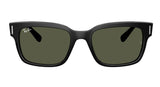 Lentes De Sol Rb Jeffrey Rb2190n Negro Brilloso Verde G15