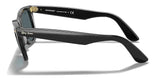 Lentes De Sol Rb Wayfare Rb2140n Negro Brilloso Gris Degradado