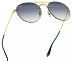 Lentes De Sol Rb Double Bridge Blaze Rb3614 Dorado-Azul Degradado