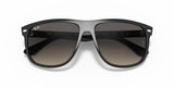 Lentes De Sol Rb Boyfriend Rb4147n Negro Gris Degradado