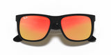 Lentes De Sol Rb Justin Rb4165n (Negro Mate-Naranja Espejo)