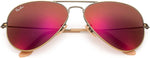 Lentes De Sol Rb Piloto Aviado Rb3025n Bronce Rojo Espejo