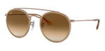 Lentes De Sol Rb Double Bridge Rb3647n Dorado Café Degradado