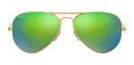 Lentes De Sol Rb Piloto Aviado Rb3025n Dorado Verde Espejo