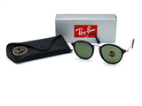 Lentes De Sol Rb Round Fleck Rb2447 (Plateado-Verde G15)