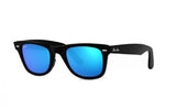 Lentes De Sol Rb Wayfare Rb2140n Negro Brilloso Azul Espejo