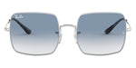 Lentes De Sol Rb Square Retro Rb1971n Plateado Azul Degradado