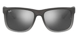 Lentes De Sol Rb Justin Rb4165n (Negro Mate Degradado-Plateado)