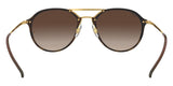 Lentes De Sol Rb Blaze Double Bridge Rb4292n Dorado Café Degradado